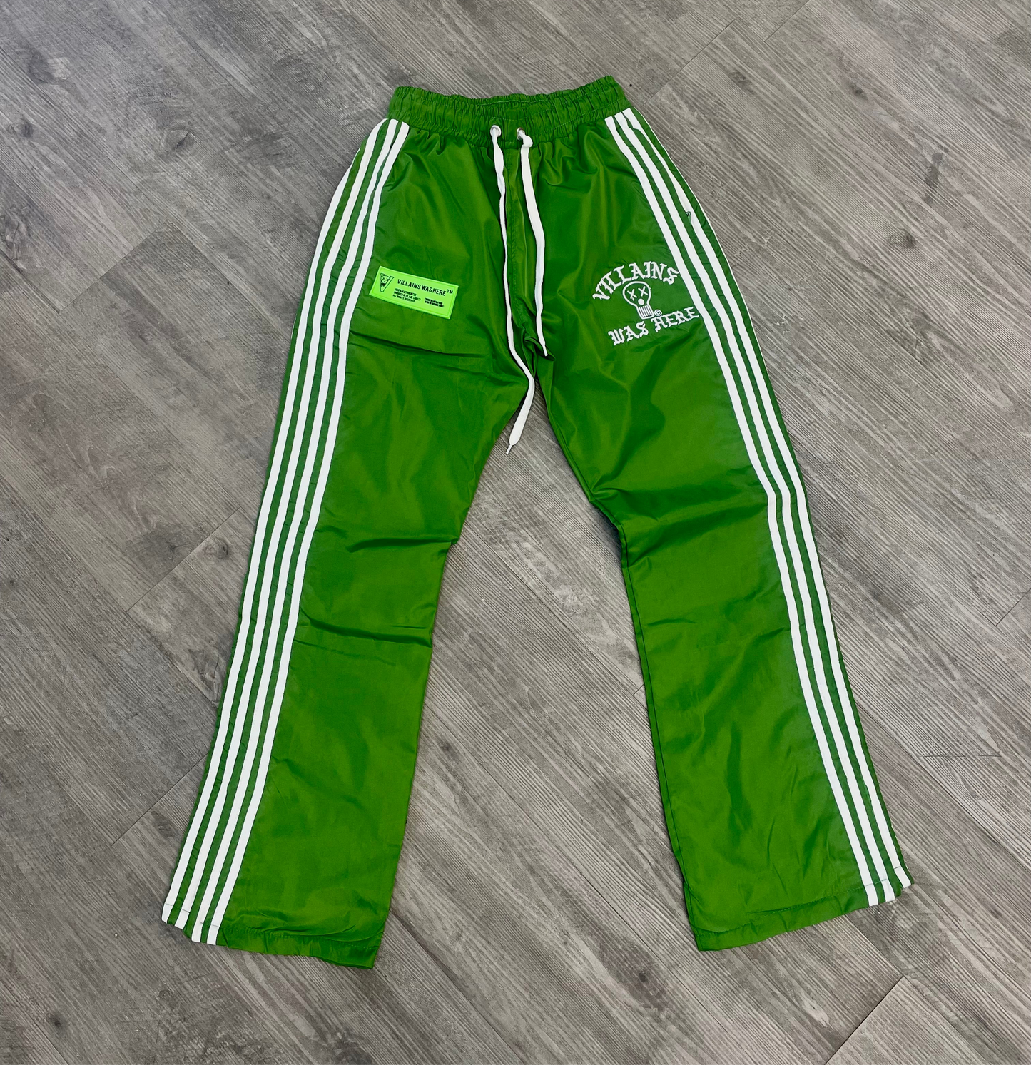 VILLAINS WAS HERE TRACK PANTS GREEN