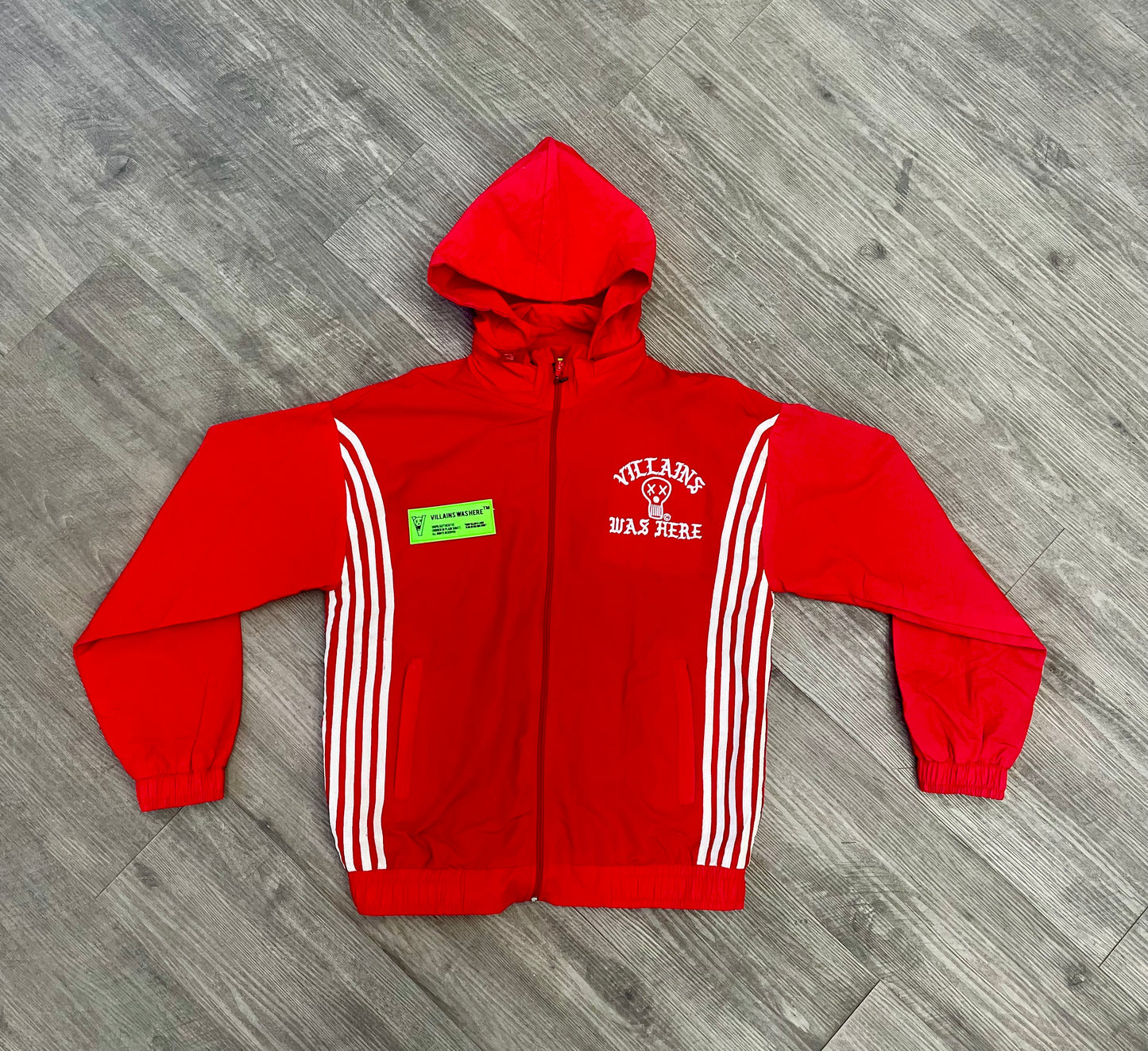 VILLAINS WAS HERE TRACK JACKET RED