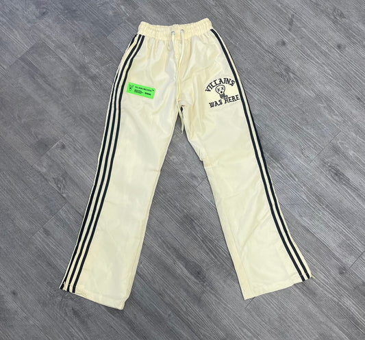 VILLAINS WAS HERE TRACK PANTS CREAM