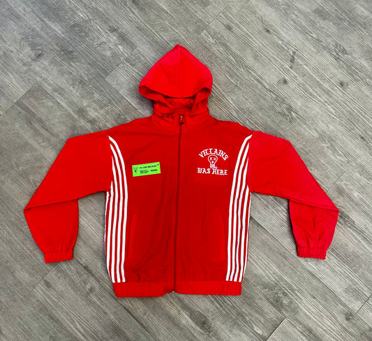 VILLAINS WAS HERE TRACK JACKET RED