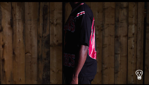 BLACK ATHLETICS JERSEY TEE