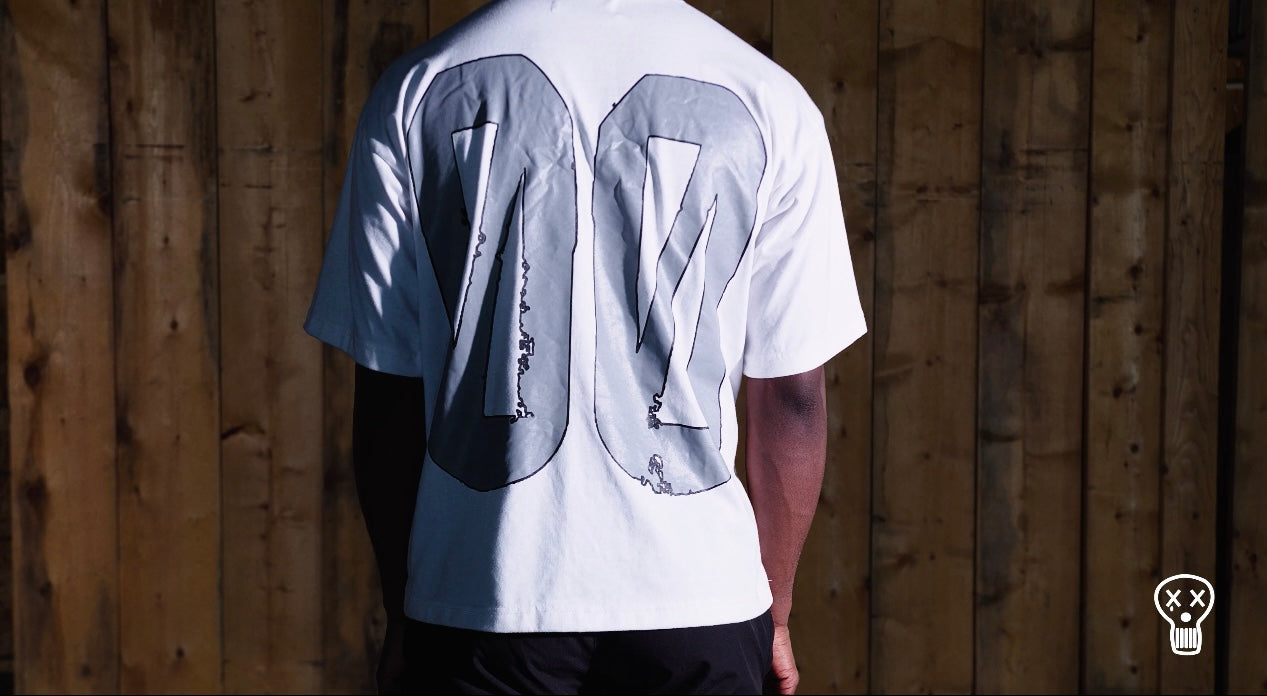 WHITE ATHLETICS JERSEY TEE
