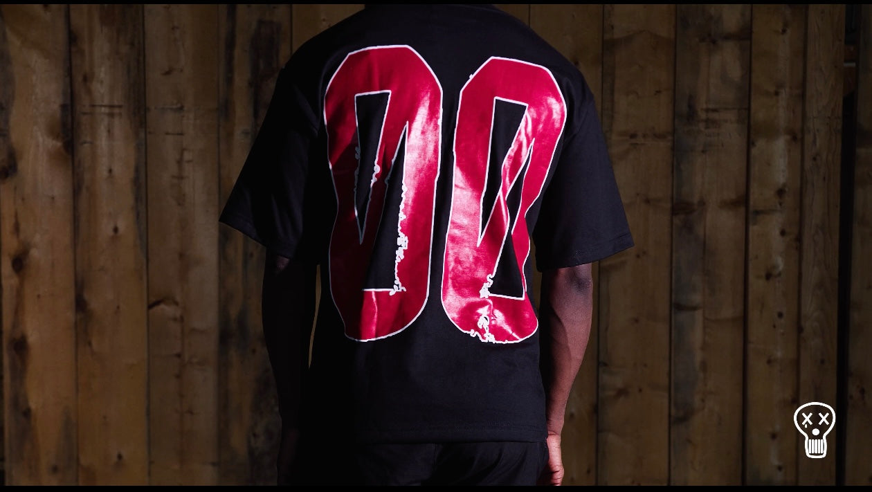 BLACK ATHLETICS JERSEY TEE