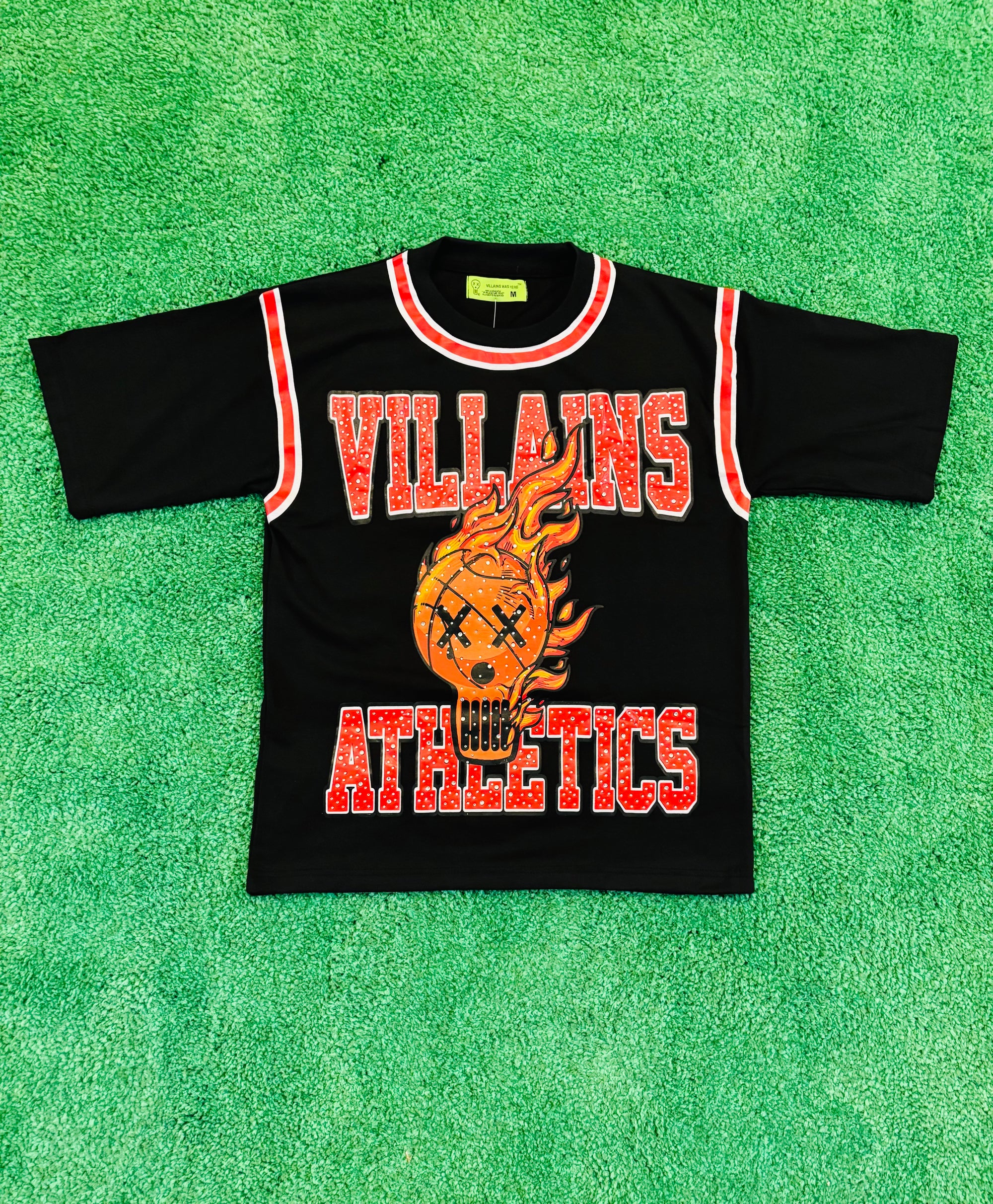 BLACK ATHLETICS JERSEY TEE