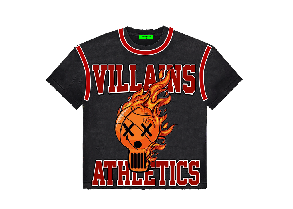 BLACK ATHLETICS JERSEY TEE
