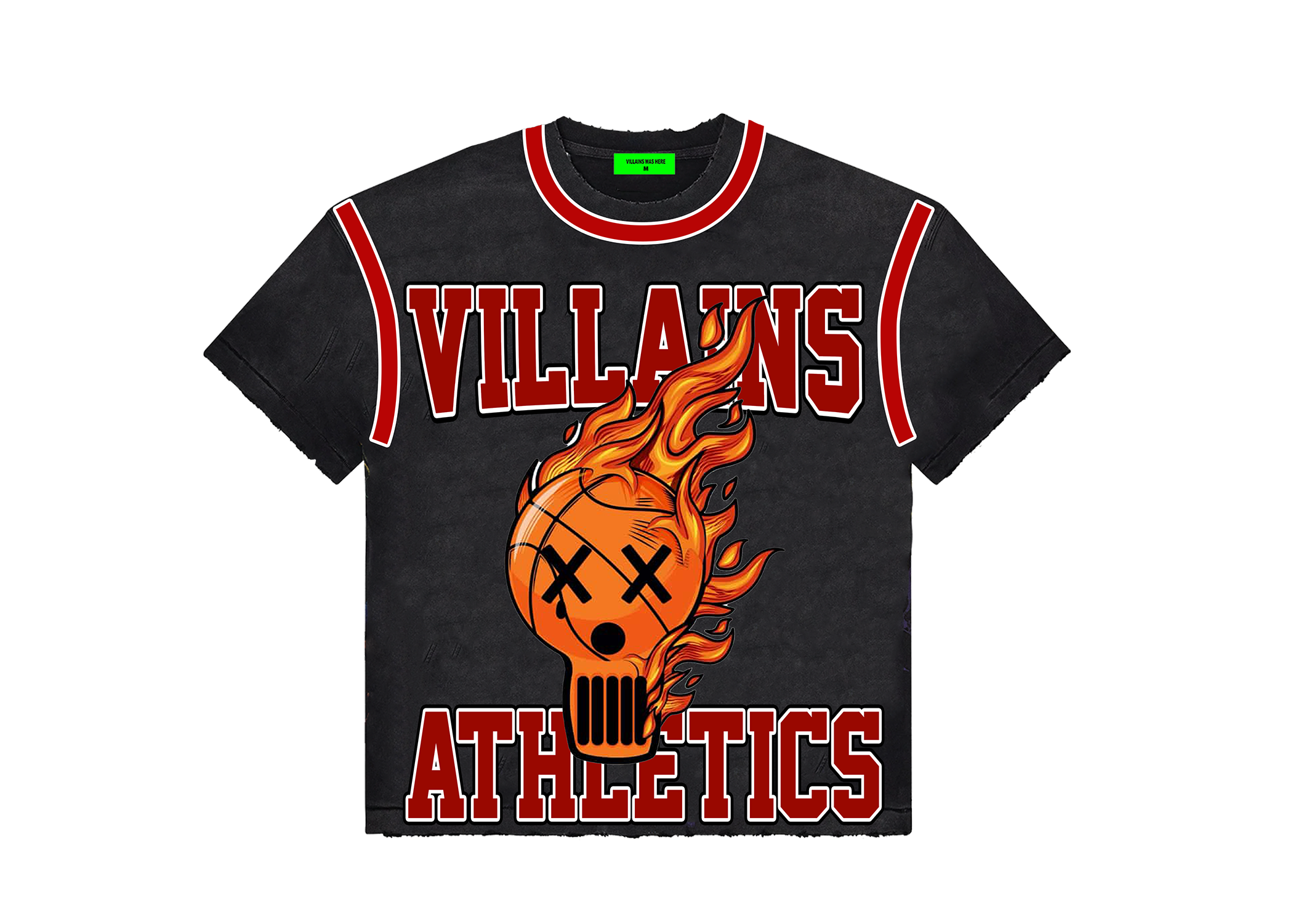 BLACK ATHLETICS JERSEY TEE